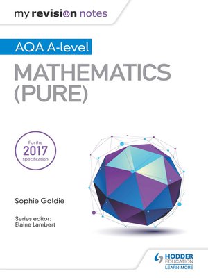 cover image of My Revision Notes: AQA A Level Maths (Pure)